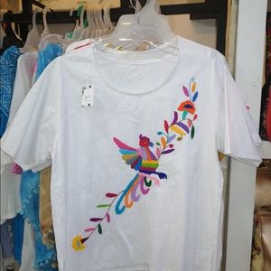 Mexican Embroidered Blouse, Otomi Embroidered Blou…